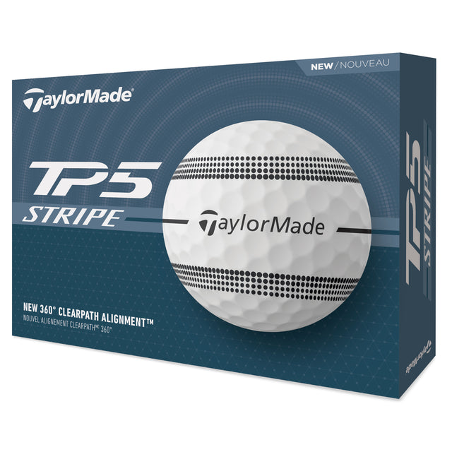 Taylor Made 2025 TP5 Stripe Golfbälle, 12 Stück - Golflaedchen.de