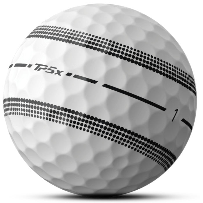 Taylor Made 2025 TP5x Stripe Golfbälle, 12 Stück - Golflaedchen.de
