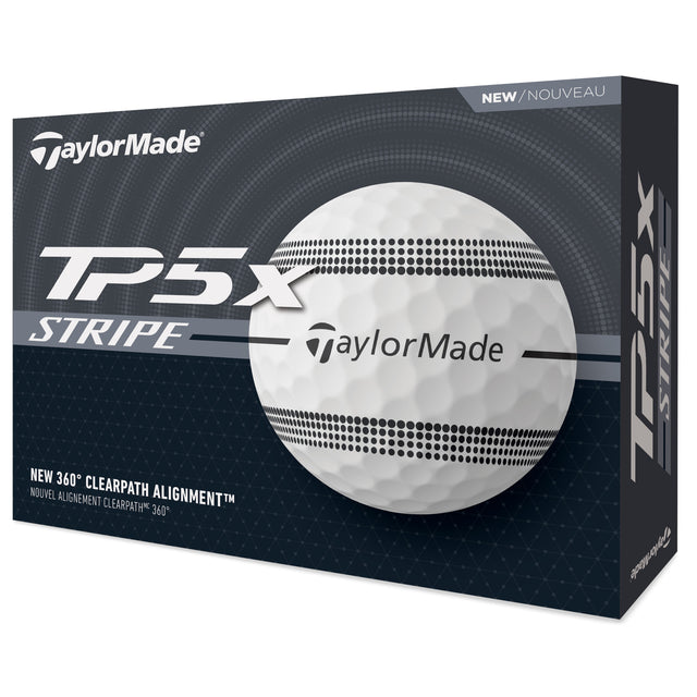 Taylor Made 2025 TP5x Stripe Golfbälle, 12 Stück - Golflaedchen.de