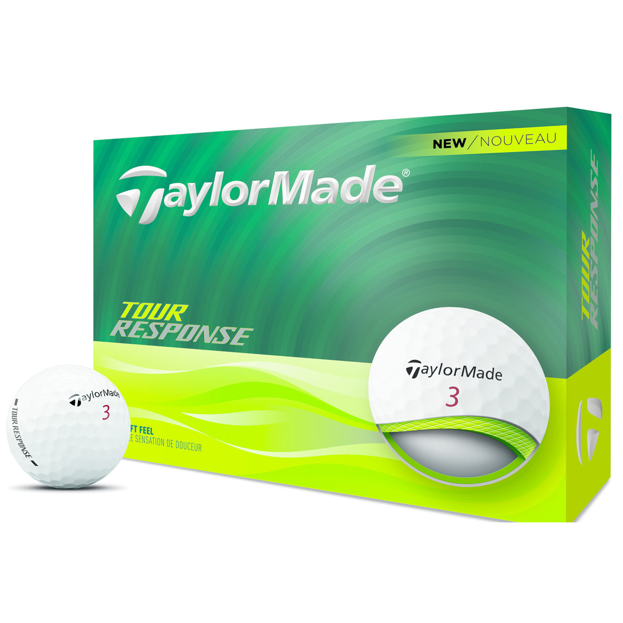 Taylor Made Tour Response Golfbälle, 12 Stück - Golflaedchen.de