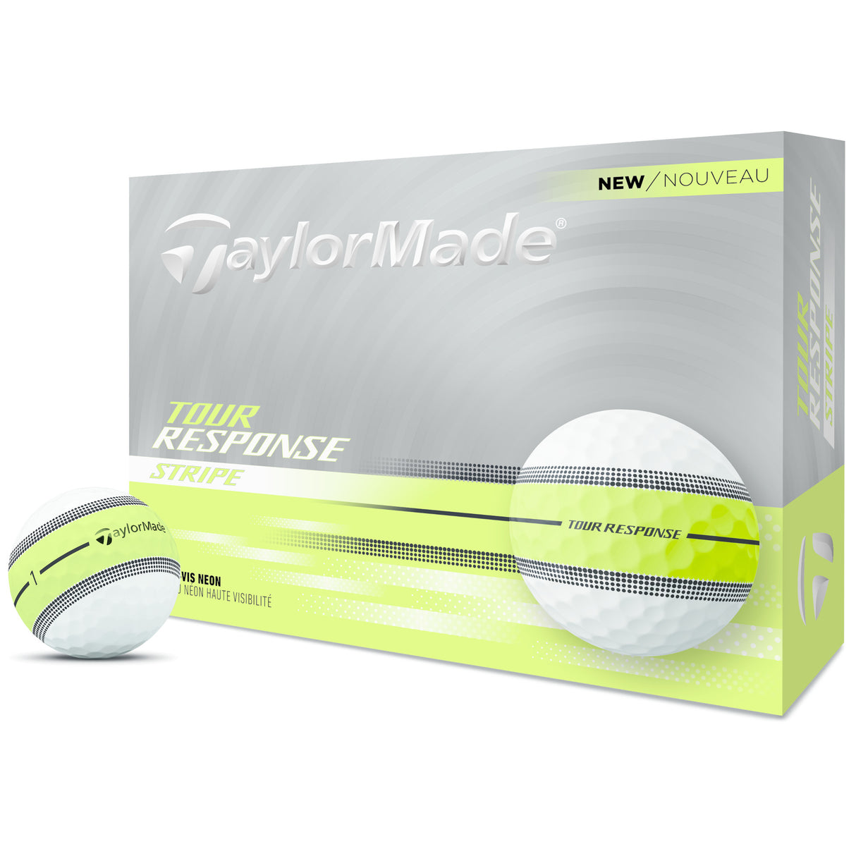 Taylor Made Tour Response Stripe Golfbälle, 12 Stück - Golflaedchen.de