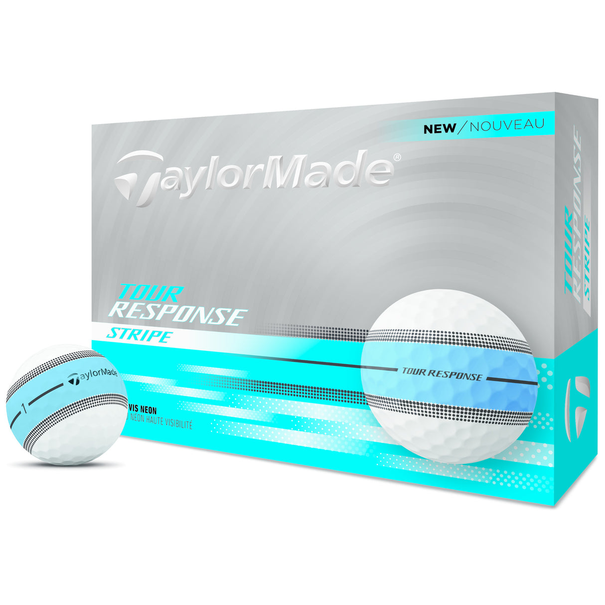 Taylor Made Tour Response Stripe Golfbälle, 12 Stück - Golflaedchen.de