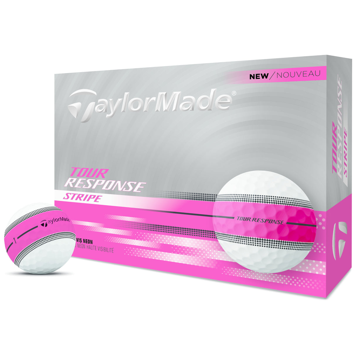 Taylor Made Tour Response Stripe Golfbälle, 12 Stück - Golflaedchen.de