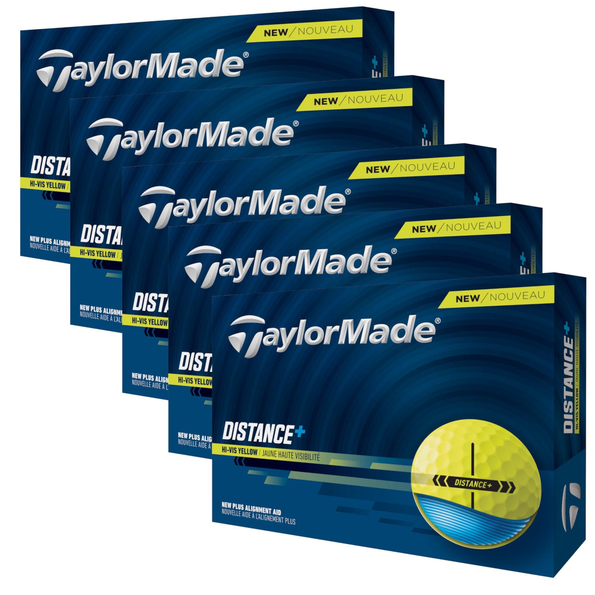Taylor Made 2026 Distance+ Golfbälle Gelb, Vorteilspack, 60 Stück - Golflaedchen.de