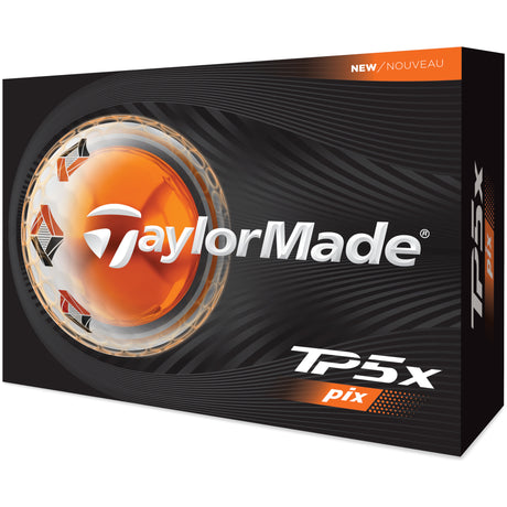 Taylor Made 2026 TP5x Pix Golfbälle, Weiß, 12 Stück - Golflaedchen.de