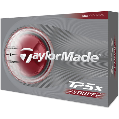 Taylor Made 2026 TP5x Stripe Golfbälle, Weiß, 12 Stück - Golflaedchen.de