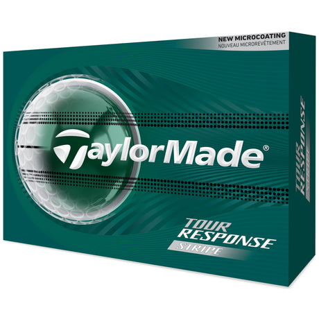 TaylorMade 2026 Tour Response Stripe Golfbälle, Weiß, 12 Stück - Golflaedchen.de