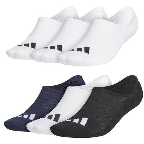 Adidas No Show Herren Golf Socken, 3 Paar Vorteilspack, Weiß - Golflaedchen.de
