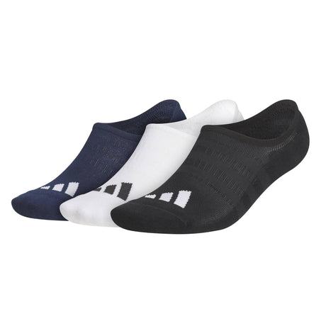 Adidas No Show Herren Golf Socken, 3 Paar Vorteilspack, Weiß - Golflaedchen.de