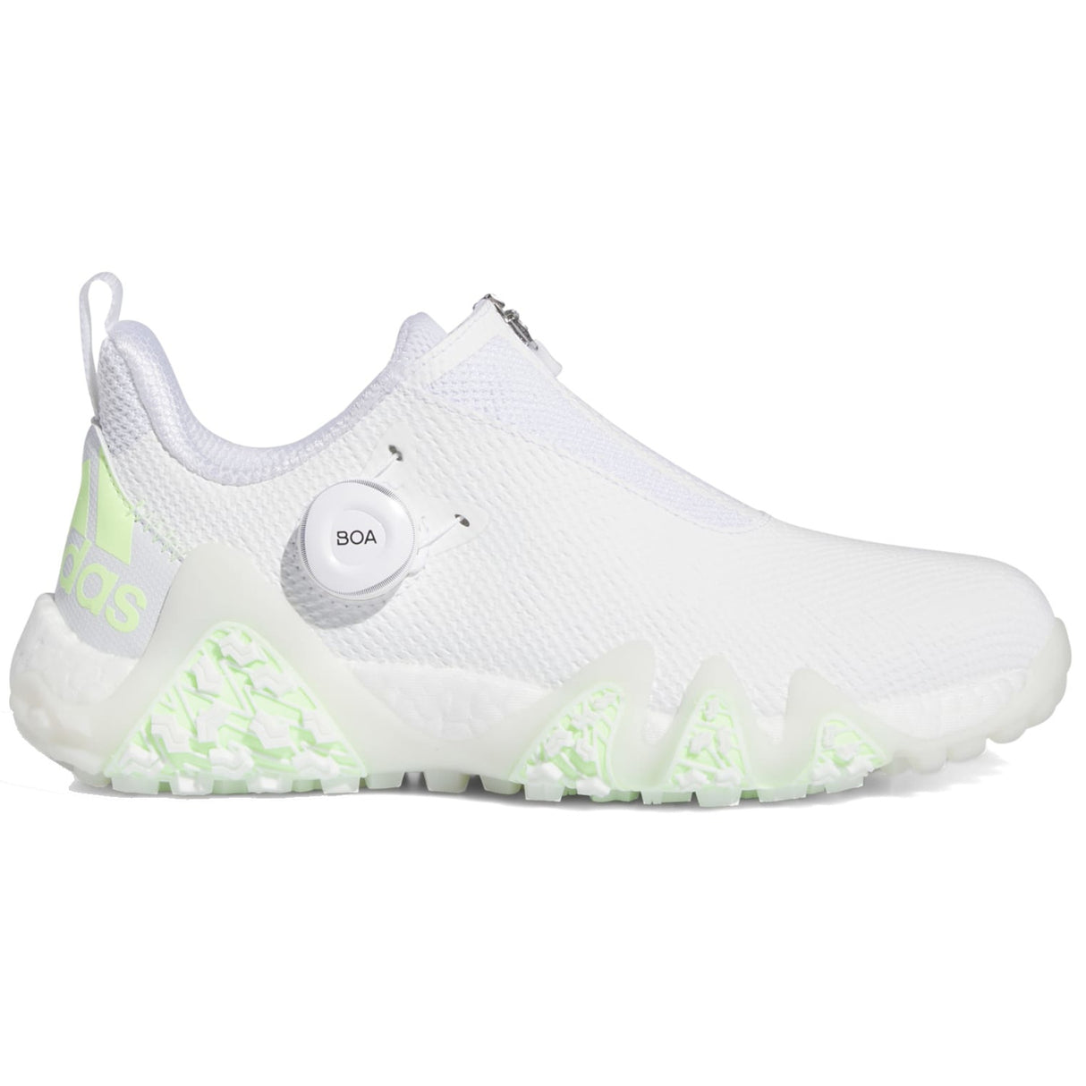 Adidas CodeChaos BOA Damen Golfschuhe, Weiß / Hellgrün - Golflaedchen.de
