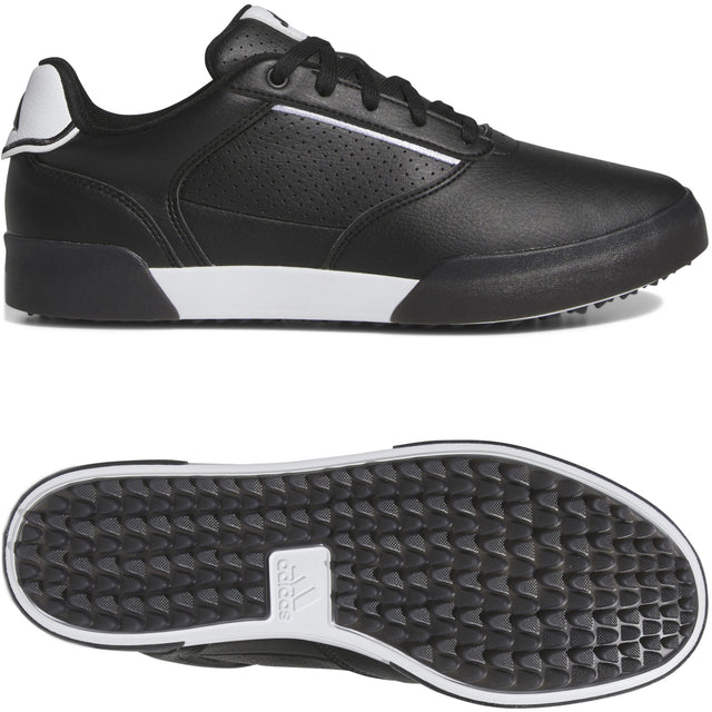 Adidas RetroCross Herren Golfschuhe, Schwarz / Weiß - Golflaedchen.de