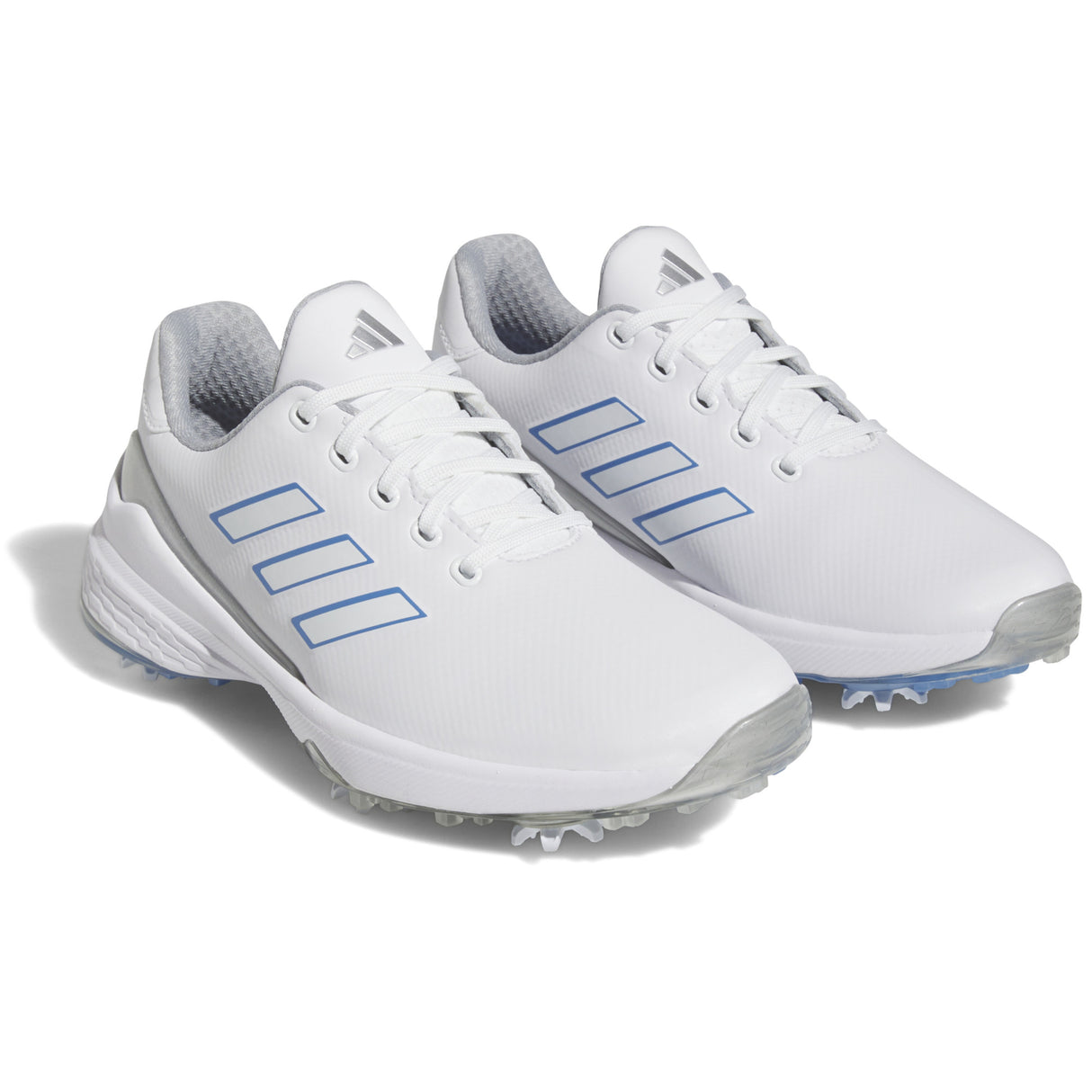 Adidas ZG23 Damen Golfschuhe, Weiß / Blau / Silbergrau - Golflaedchen.de