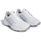 Adidas ZG23 Damen Golfschuhe, Weiß / Blau / Silbergrau - Golflaedchen.de