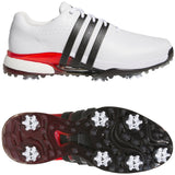 Adidas Tour 360 Herren Golfschuhe, Weiß / Schwarz / Rot - Golflaedchen.de