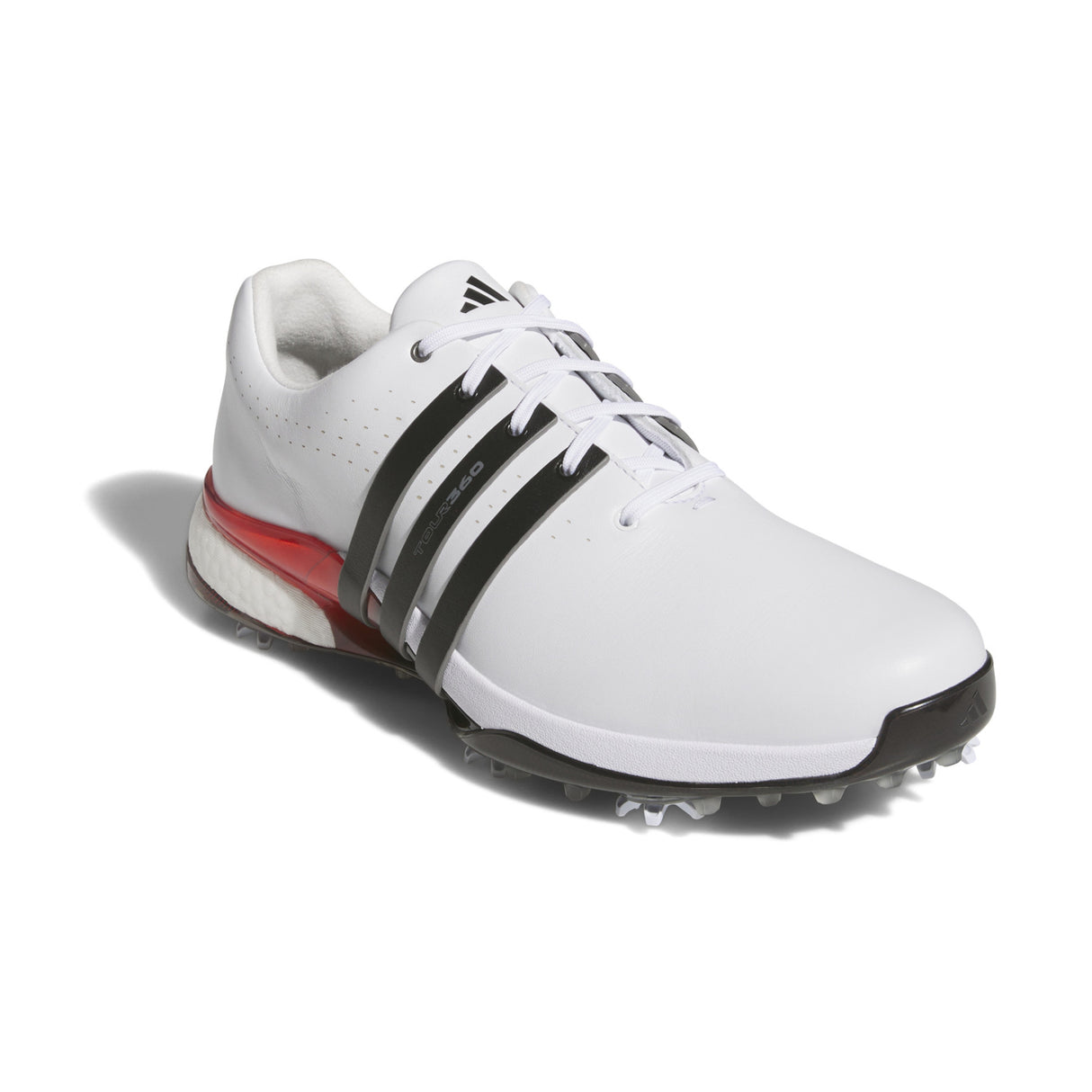 Adidas Tour 360 Herren Golfschuhe, Weiß / Schwarz / Rot - Golflaedchen.de