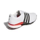 Adidas Tour 360 Herren Golfschuhe, Weiß / Schwarz / Rot - Golflaedchen.de