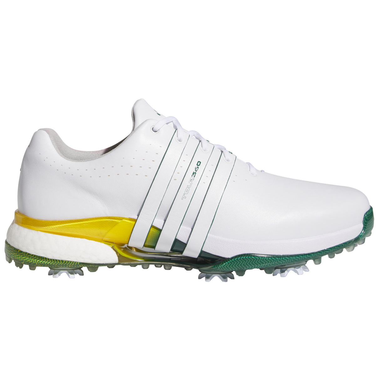 Adidas Tour 360 Herren Golfschuhe, Weiß / Gelb / Grün - Golflaedchen.de
