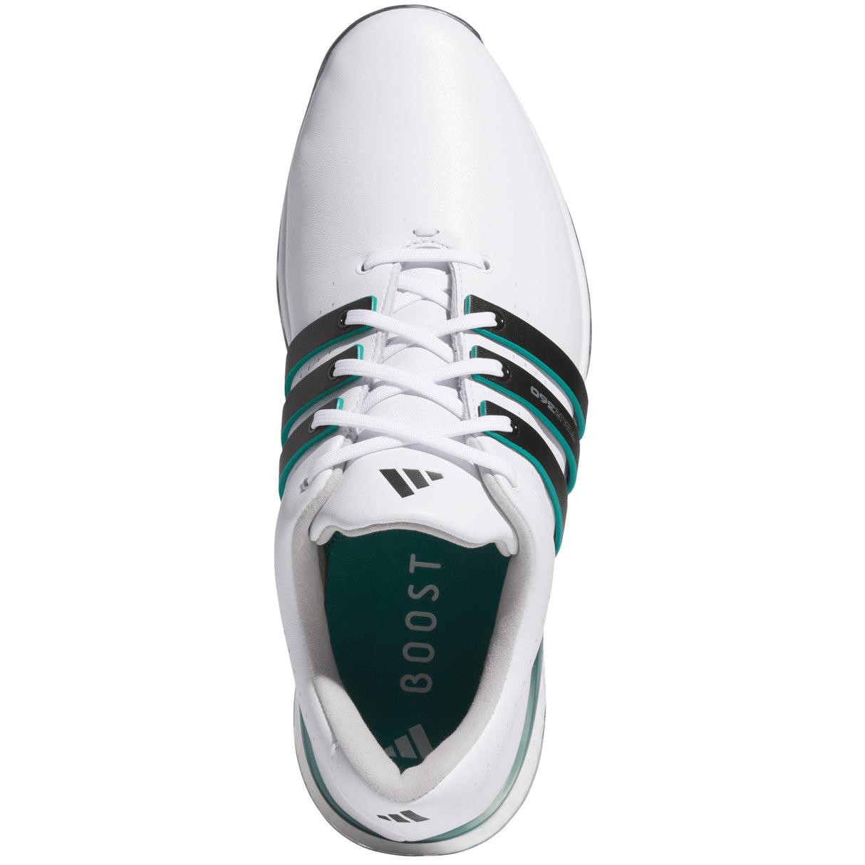 Adidas Tour 360 Herren Golfschuhe, Weiß / Schwarz / Grün - Golflaedchen.de