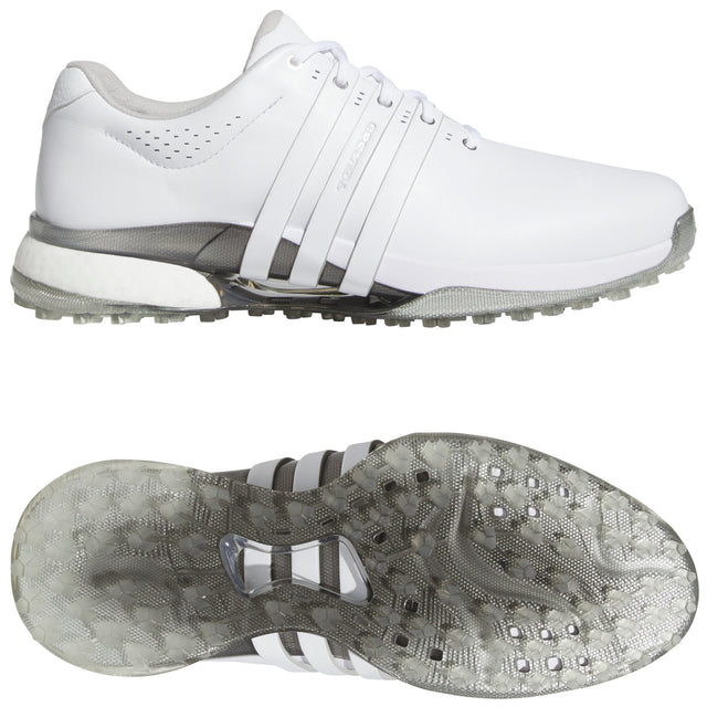 Adidas Tour 360 SL Herren Golfschuhe 2026, Weiß / Silbergrau - Golflaedchen.de