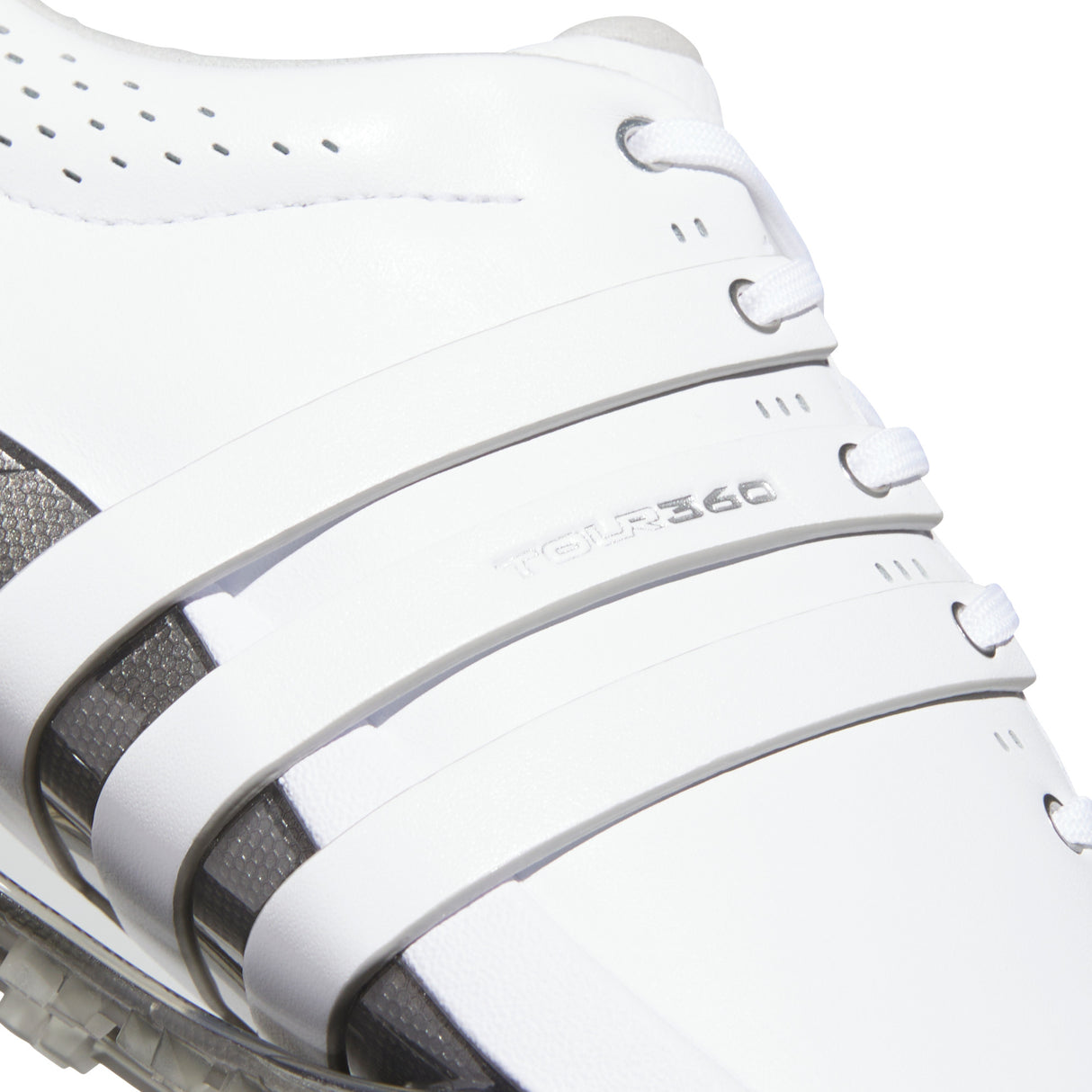 Adidas Tour 360 SL Herren Golfschuhe 2026, Weiß / Silbergrau - Golflaedchen.de