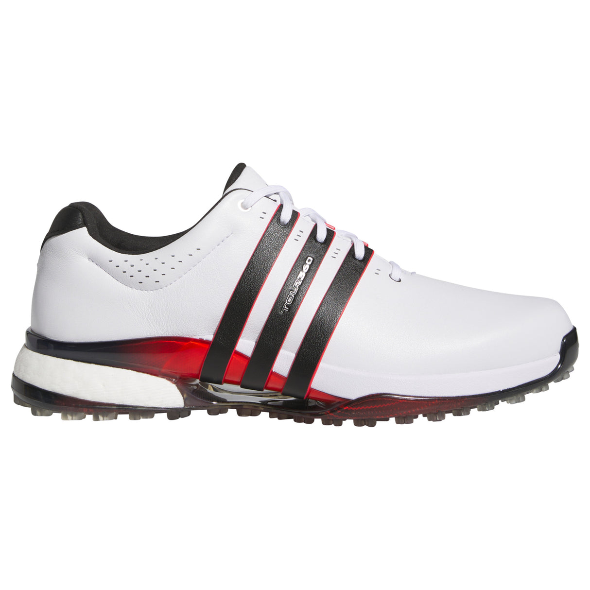 Adidas Tour 360 SL Herren Golfschuhe 2026, Weiß / Schwarz / Rot - Golflaedchen.de