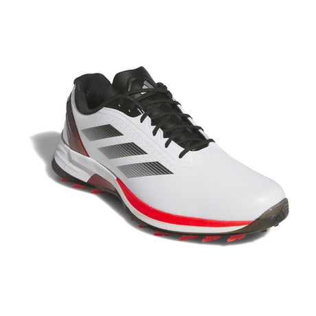 Adidas Adizero ZG 2026 Herren Golfschuhe, Weiß / Schwarz / Rot - Golflaedchen.de