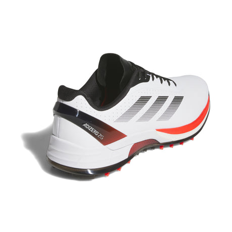 Adidas Adizero ZG 2026 Herren Golfschuhe, Weiß / Schwarz / Rot - Golflaedchen.de