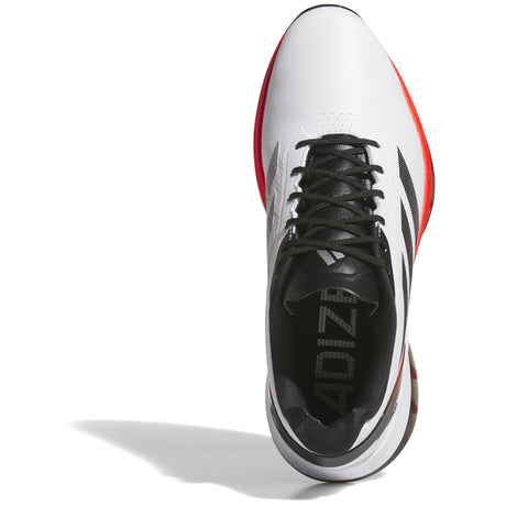 Adidas Adizero ZG 2026 Herren Golfschuhe, Weiß / Schwarz / Rot - Golflaedchen.de