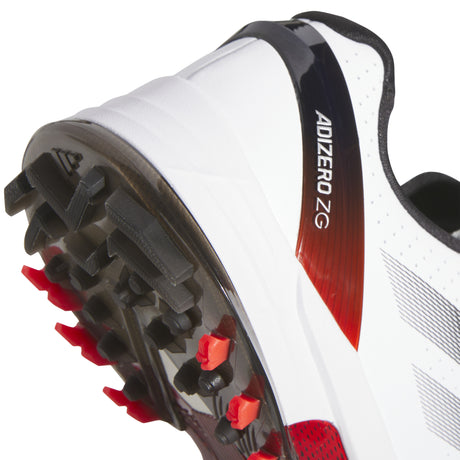 Adidas Adizero ZG 2026 Herren Golfschuhe, Weiß / Schwarz / Rot - Golflaedchen.de