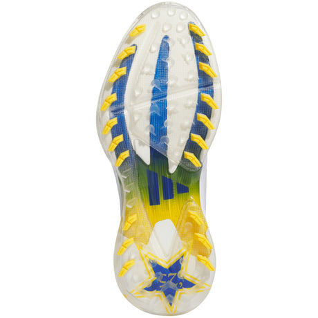 Adidas Adizero ZG 26 Herren Golfschuhe, Weiß / Blau / Gelb - Golflaedchen.de