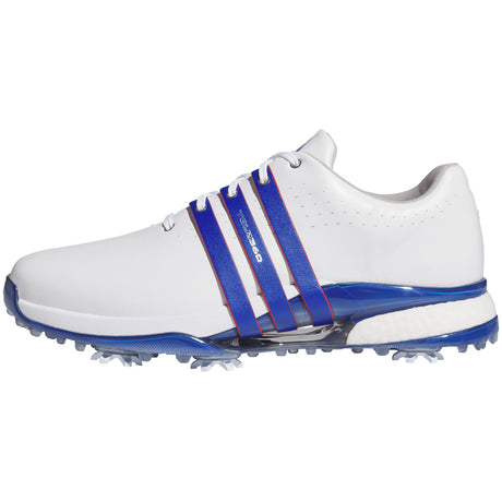 Adidas Tour 360 Herren Golfschuhe 2026, Weiß / Blau - Golflaedchen.de