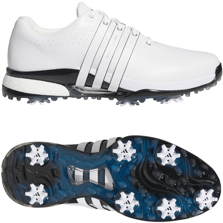 Adidas Tour 360 Herren Golfschuhe 2026, Weiß / Schwarz - Golflaedchen.de