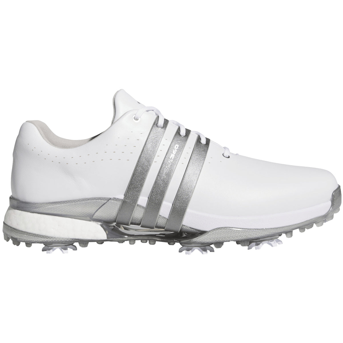 Adidas Tour 360 Herren Golfschuhe 2026, Weiß / Silbergrau - Golflaedchen.de