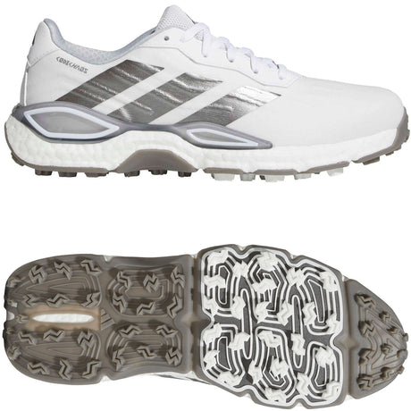 Adidas 2027 CodeChaos Herren Golfschuhe, Weiß / Silbergrau - Golflaedchen.de