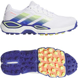 Adidas 2027 CodeChaos Herren Golfschuhe, Weiß / Gelb / Blau - Golflaedchen.de