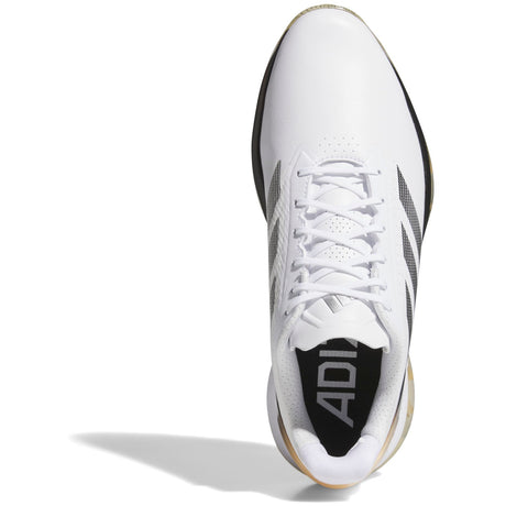 Adidas Adizero ZG Herren Golfschuhe, Weiß / Schwarz / Gold - Golflaedchen.de