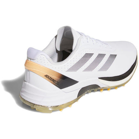 Adidas Adizero ZG Herren Golfschuhe, Weiß / Schwarz / Gold - Golflaedchen.de