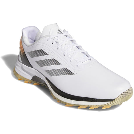 Adidas Adizero ZG Herren Golfschuhe, Weiß / Schwarz / Gold - Golflaedchen.de