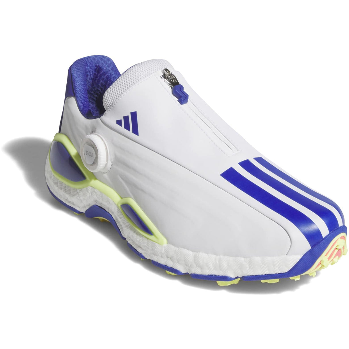Adidas 2027 ChodeChaos BOA Herren Golfschuhe, Weiß / Blau - Golflaedchen.de