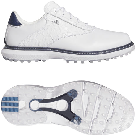 Adidas MC70 SL Spikeless Herren Golfschuhe, Weiß / Navy - Golflaedchen.de