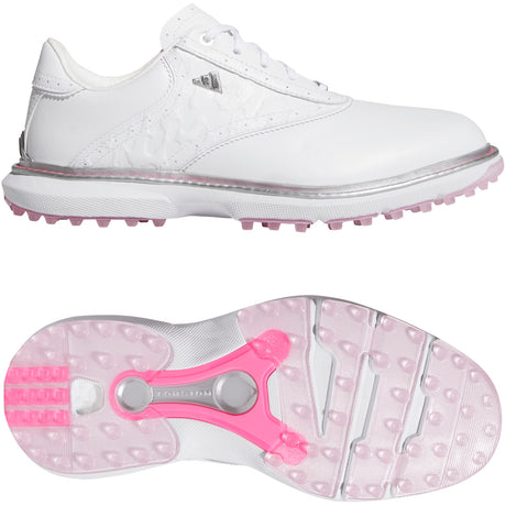 Adidas MC70 SL Spikeless Damen Golfschuhe, Weiß / Silbergrau - Golflaedchen.de