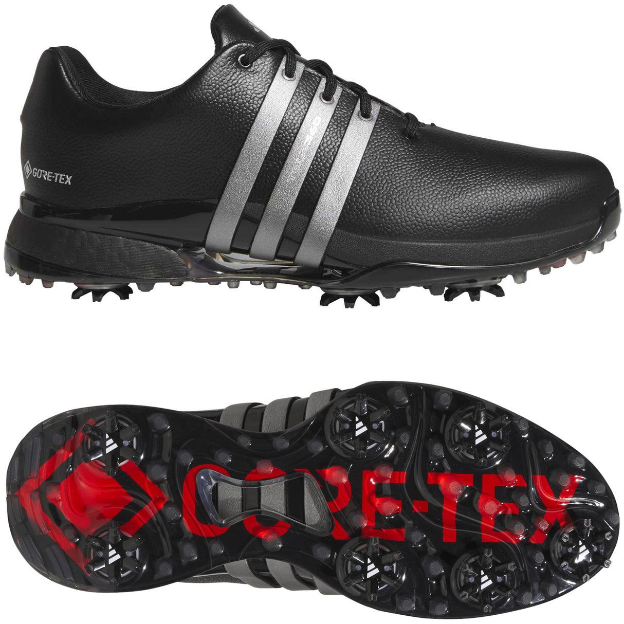 Adidas Tour360 Gore-Tex Herren Golfschuhe, Schwarz / Grau