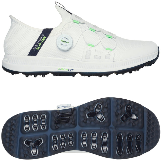 Skechers Elite 5 Twist Slip In Herren Golfschuhe, Weiß - Golflaedchen.de