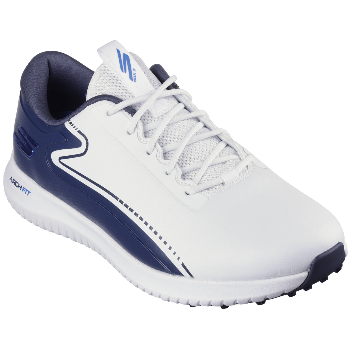 Skechers Max 3 Herren Golfschuhe, Weiß / Navy - Golflaedchen.de