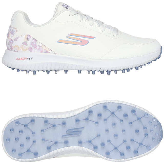 Skechers Max 3 Damen Golfschuhe, Weiß / Floral - Golflaedchen.de