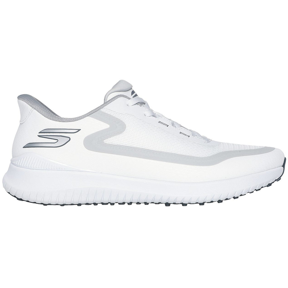 Skechers 2026 Flight Herren Golfschuhe, Weiß / Silbergrau - Golflaedchen.de