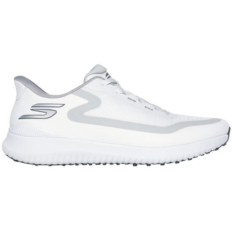 Skechers 2026 Flight Herren Golfschuhe, Weiß / Silbergrau - Golflaedchen.de