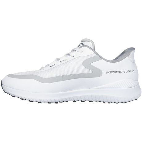 Skechers 2026 Flight Herren Golfschuhe, Weiß / Silbergrau - Golflaedchen.de