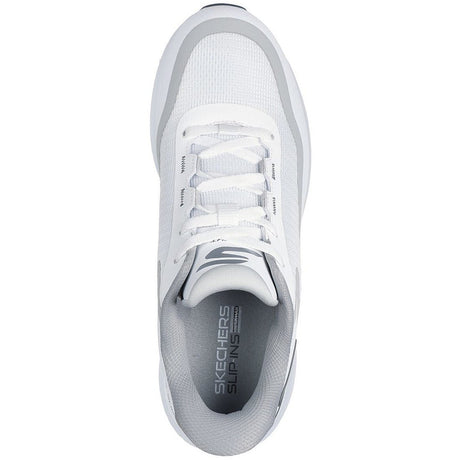 Skechers 2026 Flight Herren Golfschuhe, Weiß / Silbergrau - Golflaedchen.de
