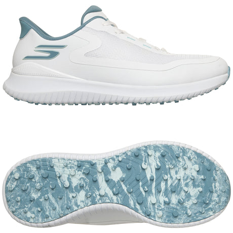 Skechers 2026 Flight Herren Golfschuhe, Weiß / Hellblau - Golflaedchen.de